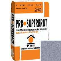 Enduit monocouche semi-allégé fin PRB Superbrut - Niagara - 20 kg