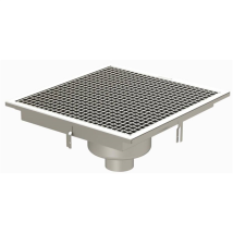 CANIVEAU 500X500 INOX SIPHON CENTRE RV5.5