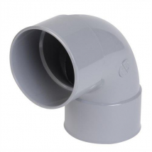 Coude d'évacuation à 87'30° Femelle/Femelle - PVC gris - diamètre 140 mm - Nicoll