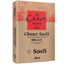 Chaux hydraulique naturelle pure NHL 3,5 - Gris clair - Sac de 35 KG