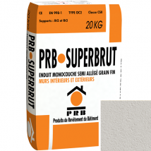 Enduit monocouche semi-allégé fin PRB Superbrut - Islande - 20 kg