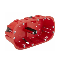 Boite d'appareillage cloisons creuses - Double - 67 mm - 40 mm