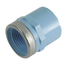 Raccord droit PVC femelle/fileté femelle 3/4" pour tube 25 mm PVR RFT2527