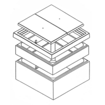 REHAUSSE BETON POUR COMPTEUR D'EAU 80X80 H20