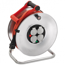 Enrouleur électrique Brennenstuhl Silver-33 - câble de 33,0 M H07RN-F 3G2,5 avec 4 prises IP44