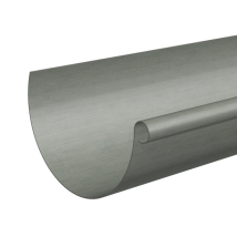 Gouttière demi-ronde prePatina ardoise Eco Zinc Rheinzink sans pince - développé 250 - ép.0,65 MM - 4,00 M