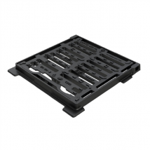 GRILLE CARRE PMR PR BOITE OL 20 ARTI CAPTIVE + VERROUILLABLE