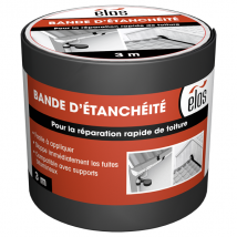 Bande d'étanchéité à l'eau autocollante bitumineuse Elos - 10 CM x 3 M - Gris
