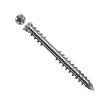 Vis de terrasse filetage de fixation tête cylindrique en inox A2 5x70mm
