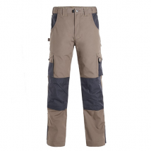 Pantalon de travail North Ways Adam brun gris genouillères taille 50