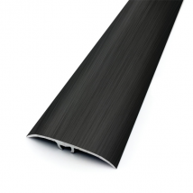 Seuil de porte multi-niveaux à fixation invisible - Plaxé Harmony Dinac - Aluminium avec film PVC Noir - 41 MM x - 93,0 CM