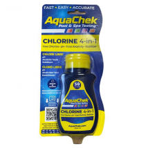 Languettes d'analyse piscine au chlore Aquacheck Chlorine 4-in-1
