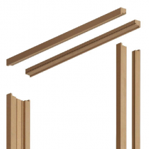 Kit huisserie Gypso en MDF à peindre pour châssis à galandage - 100,0 CM x 210,0 CM
