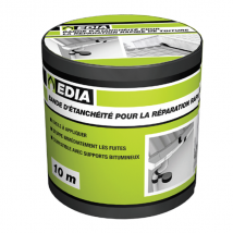 Bande d'étanchéité à l'eau pour toiture 30 cm x 10 m gris EDIA