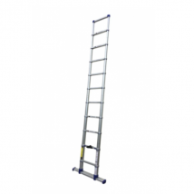 Échelle télescopique ultra compacte - X-Tenso 2 Tubesca - Hauteur dépliée 4,40 m - Hauteur de travail 5,30 m - Aluminium