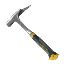 Marteau de charpentier forgé monobloc avec embout magnétique - Longueur 340 mm - Tri-matières
