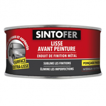 Enduit finition métal Ponçage facile Sinto Fer Boîte 170 ml