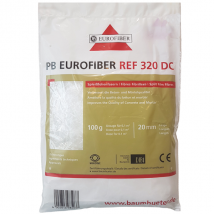 Fibre polypropylène Eurofibres 20 mm pour béton mortier chape sac 100 g