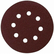 Disque velcro 8 trous diamètre 125 mm Grain 40 Lot de 10