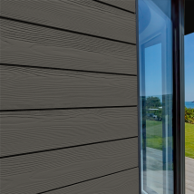 Lame de bardage en fibres-ciment Cedral Click finition relief Anthracite C60