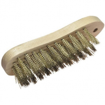 Brosse violon métallique manuelle - Théard - fils laiton avec manche en bois THEARD 4333