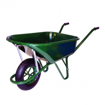 Brouette Altrad roue gonflable 110 litres 400 mm Charge 200 kg Verte