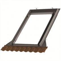 Raccord EDW pour fenêtre de toit Velux SK06 - 114,0 CM x 118,0 CM - pose sur tuiles - Ocre/Jaune