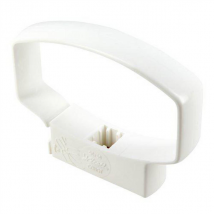 Collier ovoïde PVC pour tube de descente 90 x 56 mm