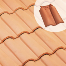 Tuile double bourrelet - Méridionale Poudenx - longueur 430 mm - Rose