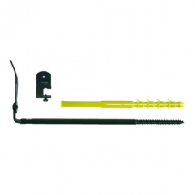 Arrêt volet ISO isolation extérieure 10 mm x 320 mm noir