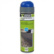 Traceur de chantier Edia fluo temporaire bleu 6 mois 500 mL