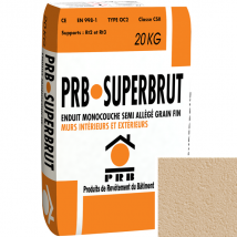 Enduit monocouche semi-allégé fin PRB Superbrut - Calédonie - 20 kg