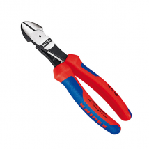 Pince coupante côté Knipex à forte démultiplication ressort d'ouverture