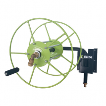 Enrouleur/Dévidoir mural métallique Edia tuyau arrosage 50m diamètre 15mm