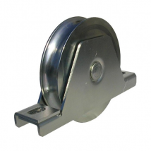 Galet à encastrer sur gorge ronde de 16 mm diamètre roue 120 mm PRODIF-SOMEC F964