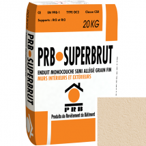 Enduit monocouche semi-allégé fin PRB Superbrut - Trinidad - 20 kg