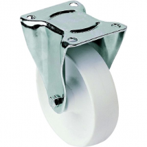 Roulette en polypropylène blanc - diamètre 150 mm - capacité de 350 kg