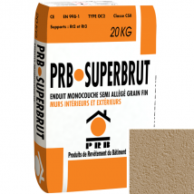 Enduit monocouche semi-allégé fin PRB Superbrut - Lascaux - 20 kg