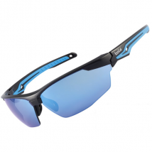 Lunettes solaire verres miroir bleu Tryon Bollé Safety TRYOFLASH