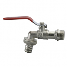 Robinet à sphère raccord au nez mâle 15 x 21 - D15 mm M 20 x 27 Laiton