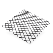 Grille métal déployé acier brut - mailles 10 x 5.5 mm - 500 x 250 mm - épaisseur 0.5 mm CQFD 2016-3435