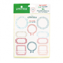 Étiquettes adhésives pour bocaux Le Pratique 8 formats 3 planches de 10