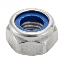 Ecrou hexagonal indesserable (frein) din985 inox A4 M08 - Boîte de 200