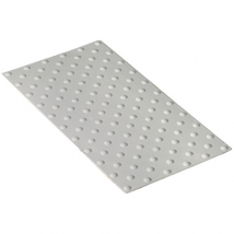 Dalle podotactile PU adhésive Accessdal Romus - 1400 x 400 mm - Gris clair RAL 7040
