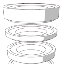 REHAUSSE SOUS CADRE H10 POUR REGARD BETON ETANCHE D800/D1000