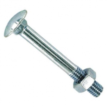 Boulon TRCC tête collet carré avec écrou - acier zingué - M10 x 120 mm - boîte de 15