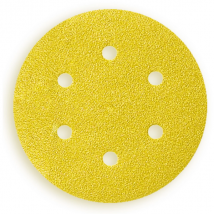 Disque abrasif perforé en corindon - Ø 150 mm - grain 120 - lot de 5