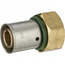 Raccord PER droit à sertir - Écrou tournant - Diamètre 16 mm - F 12 x 17