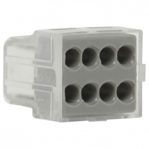 Borne automatique Debflex pour 8 conducteurs de section 1,5 à 2,5 mm²