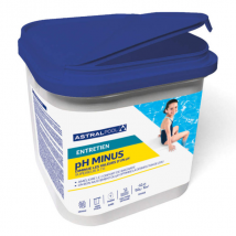 Régulateur de pH de piscine en granulés - pH Minus Astralpool - avec verre doseur - seau de 5 kg